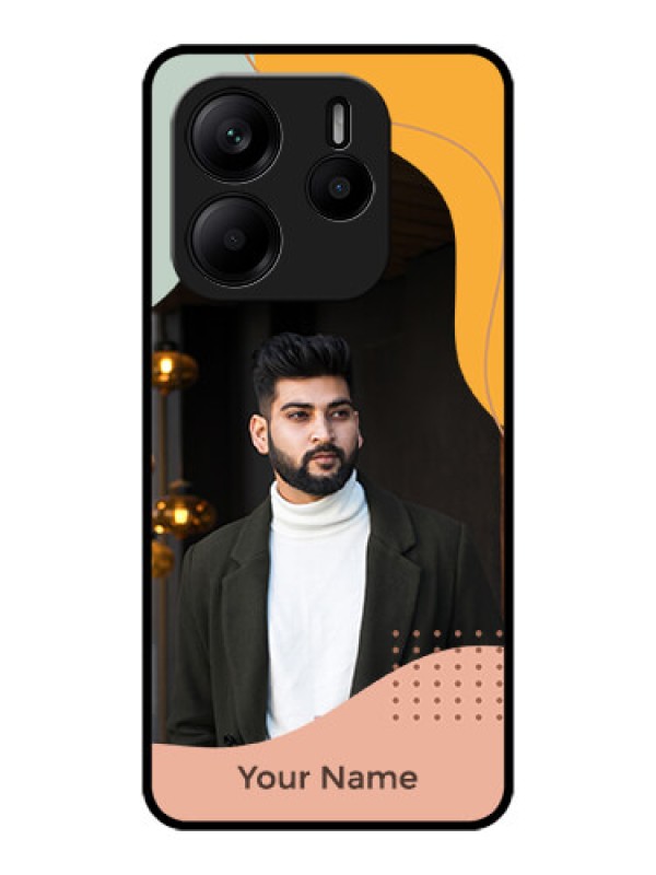 Custom Redmi Note 14 SE 5G Custom Metal Phone Case - Tri - Coloured Overlay Design
