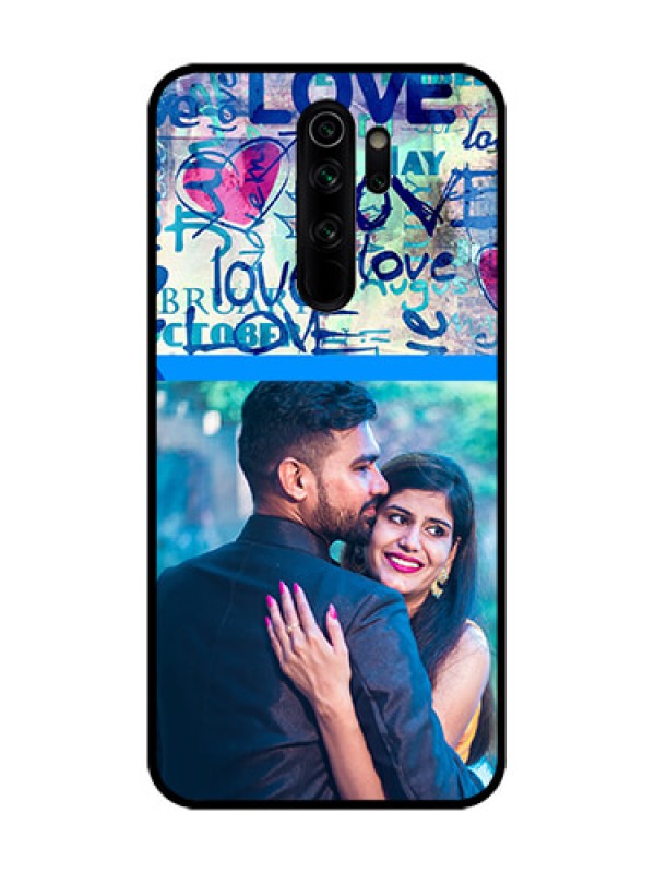 Custom Redmi Note 8 Pro Custom Metal Phone Case - Colorful Love Design