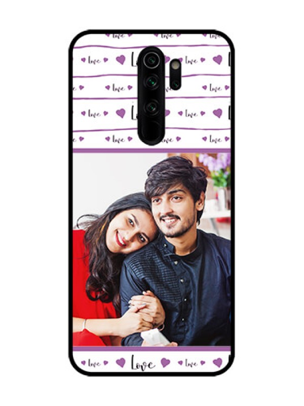 Custom Redmi Note 8 Pro Custom Metal Phone Case - Couples Heart Design