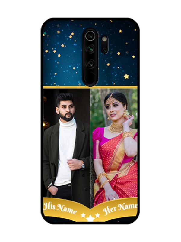 Custom Redmi Note 8 Pro Custom Metal Phone Case - Galaxy Stars Backdrop Design