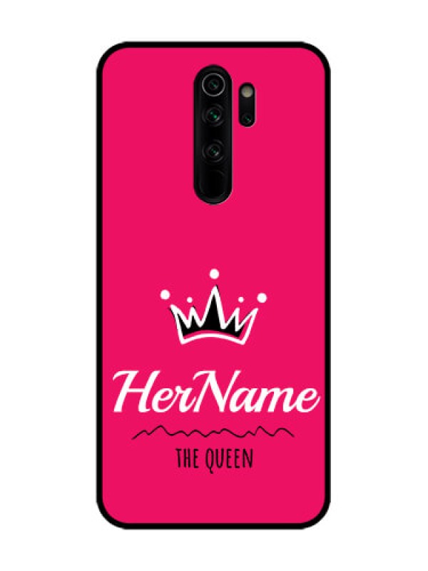Custom Redmi Note 8 Pro Custom Metal Phone Case - Queen With Name Design