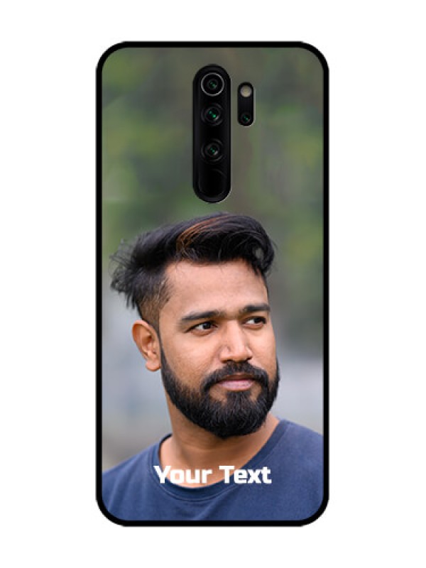 Custom Redmi Note 8 Pro Custom Metal Phone Case - Photo With Text Design