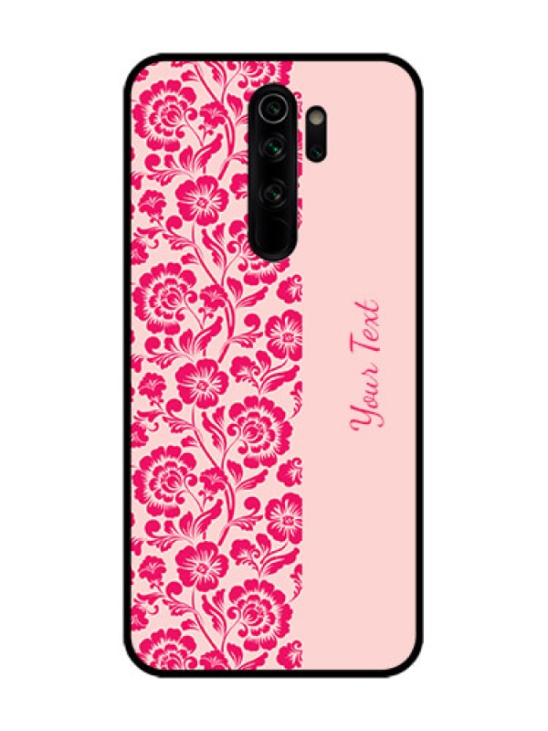 Custom Redmi Note 8 Pro Custom Metal Phone Case - Attractive Floral Pattern Design