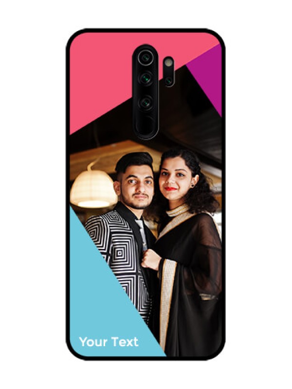 Custom Redmi Note 8 Pro Custom Metal Phone Case - Stacked Triple Colour Design