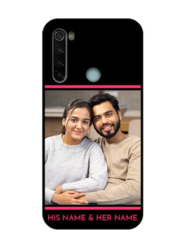 Custom Redmi Note 8 Custom Metal Phone Case - With Add Text Design