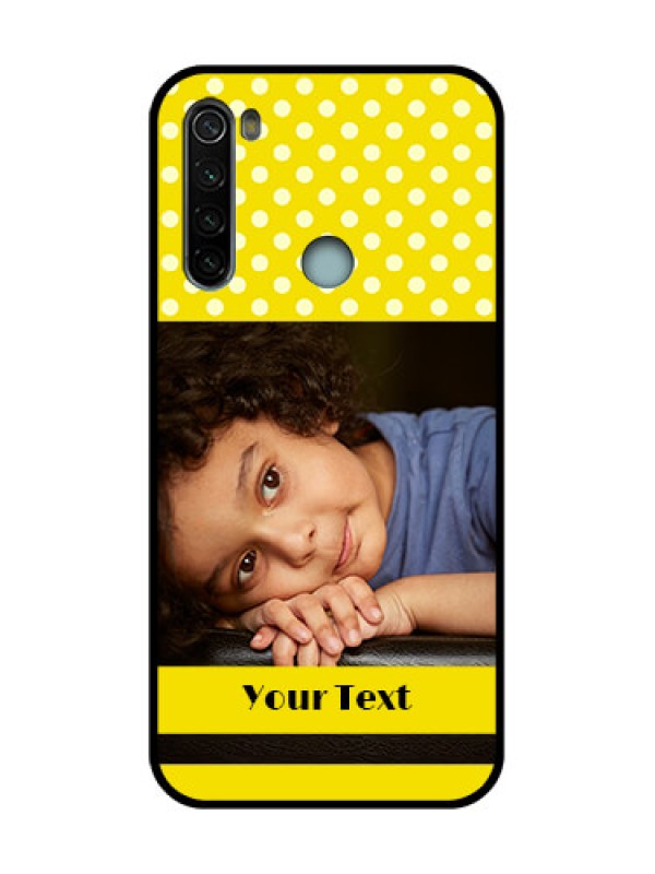 Custom Redmi Note 8 Custom Metal Phone Case - Bright Yellow Case Design