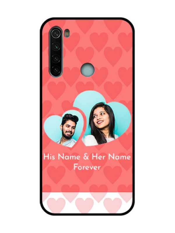 Custom Redmi Note 8 Custom Metal Phone Case - Couple Pic Upload Design