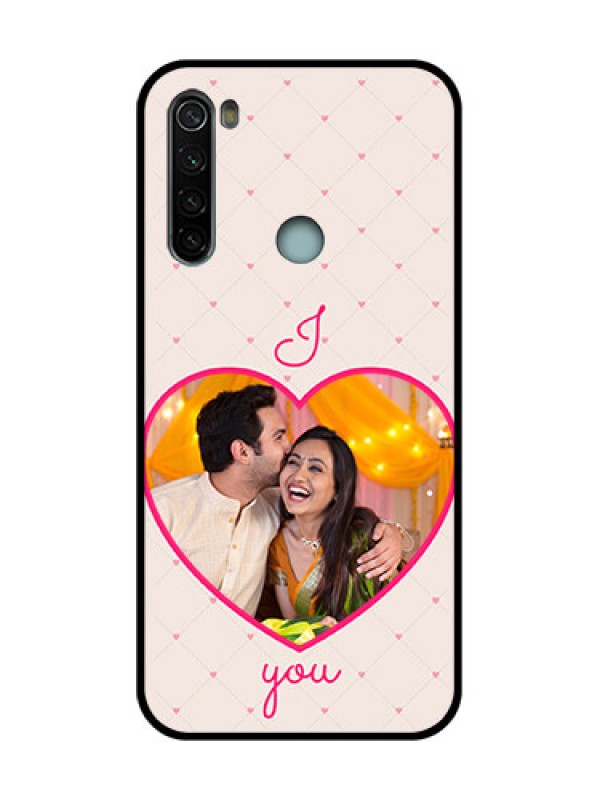 Custom Redmi Note 8 Custom Metal Phone Case - Heart Shape Design