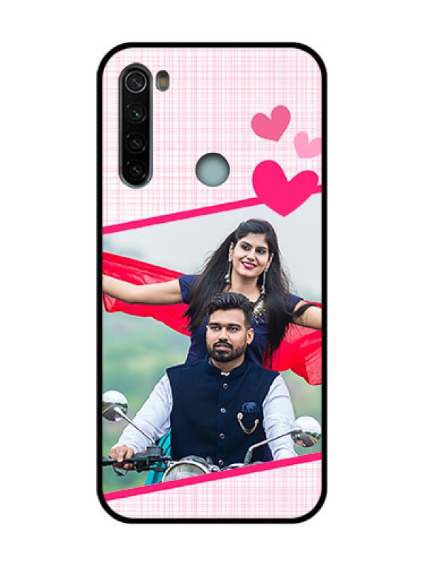 Custom Redmi Note 8 Custom Metal Phone Case - Love Shape Heart Design