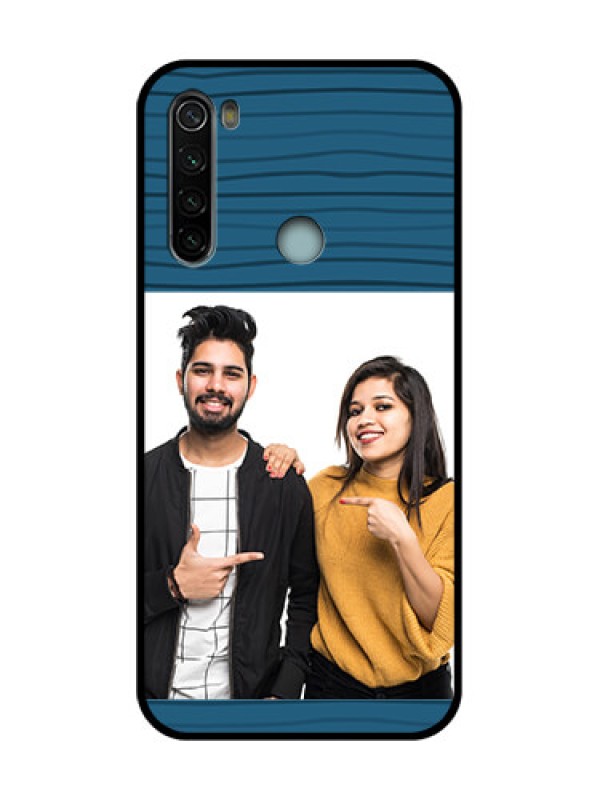 Custom Redmi Note 8 Custom Metal Phone Case - Blue Pattern Cover Design
