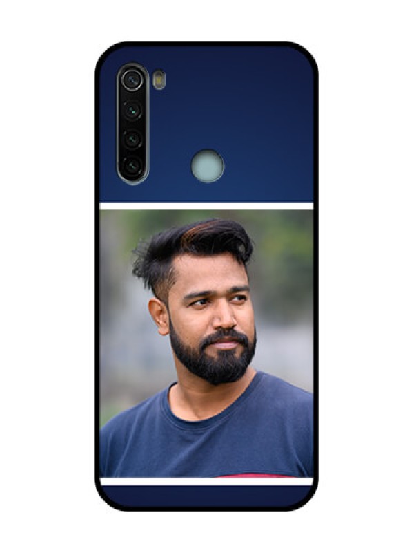 Custom Redmi Note 8 Custom Metal Phone Case - Simple Royal Blue Design