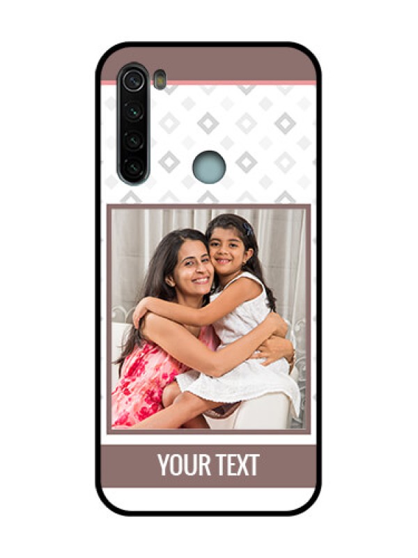 Custom Redmi Note 8 Custom Metal Phone Case - Simple Diamond Design