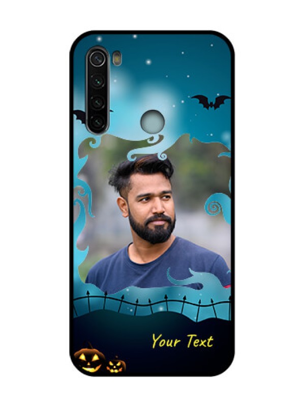 Custom Redmi Note 8 Custom Metal Phone Case - Halloween Frame Design