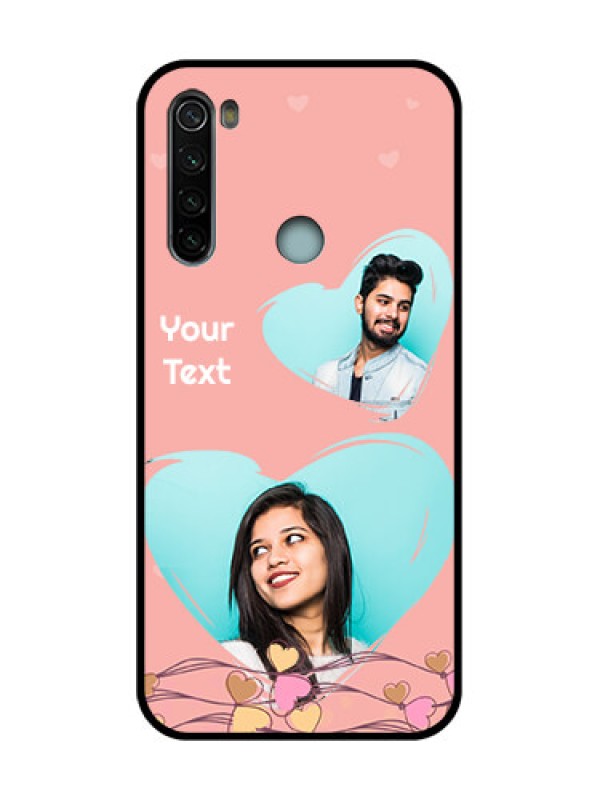 Custom Redmi Note 8 Custom Metal Phone Case - Love Doodle Design