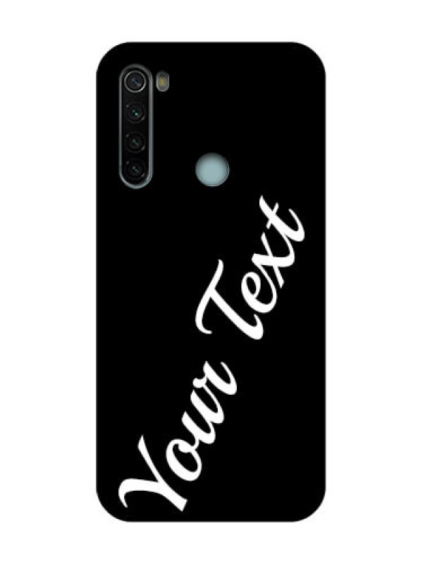 Custom Redmi Note 8 Custom Metal Phone Case - With Your Name Design