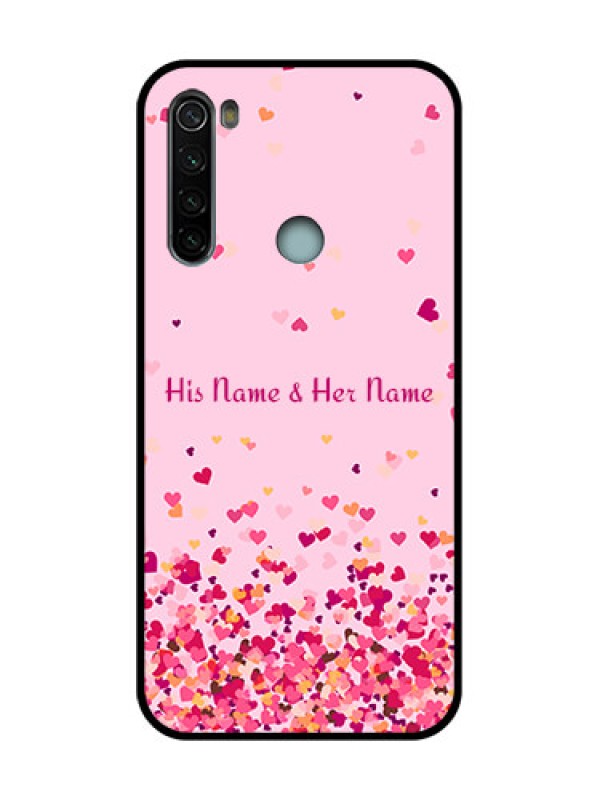 Custom Redmi Note 8 Custom Metal Phone Case - Floating Hearts Design
