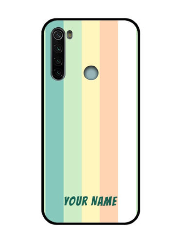 Custom Redmi Note 8 Custom Metal Phone Case - Multi - Colour Stripes Design