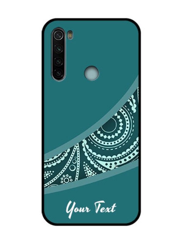 Custom Redmi Note 8 Custom Metal Phone Case - Semi Visible Floral Design