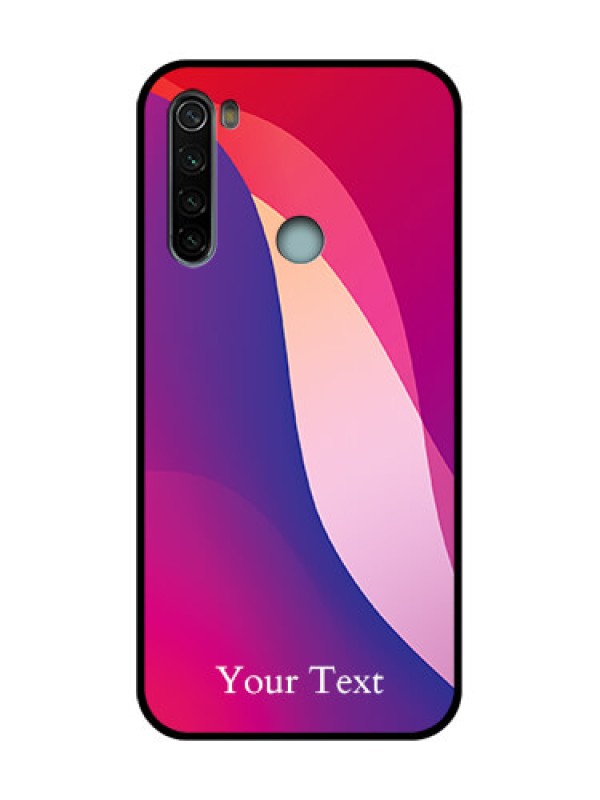 Custom Redmi Note 8 Custom Metal Phone Case - Digital Abstract Overlap Design