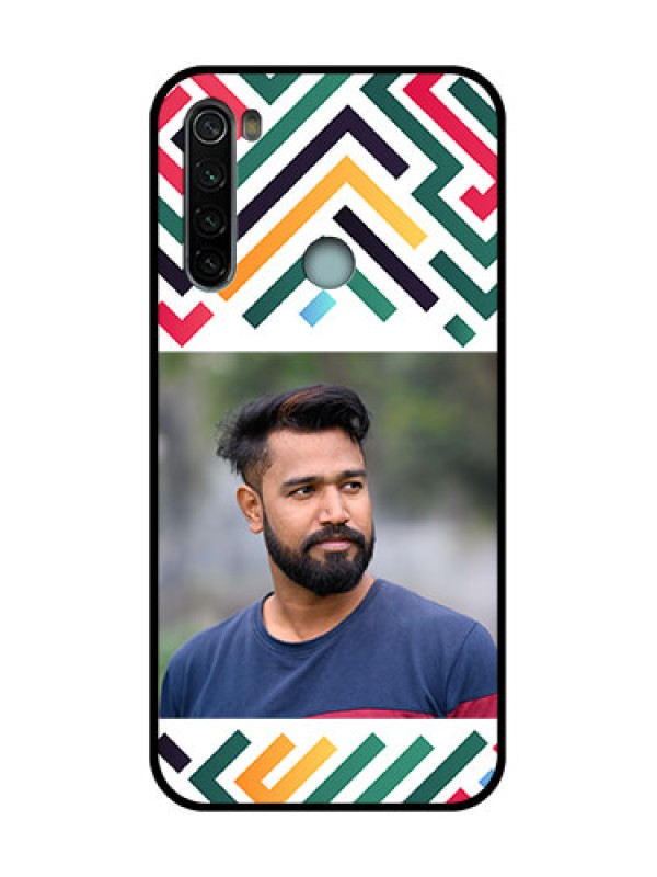 Custom Redmi Note 8 Custom Metal Phone Case - Colorful Maze Pattern Design