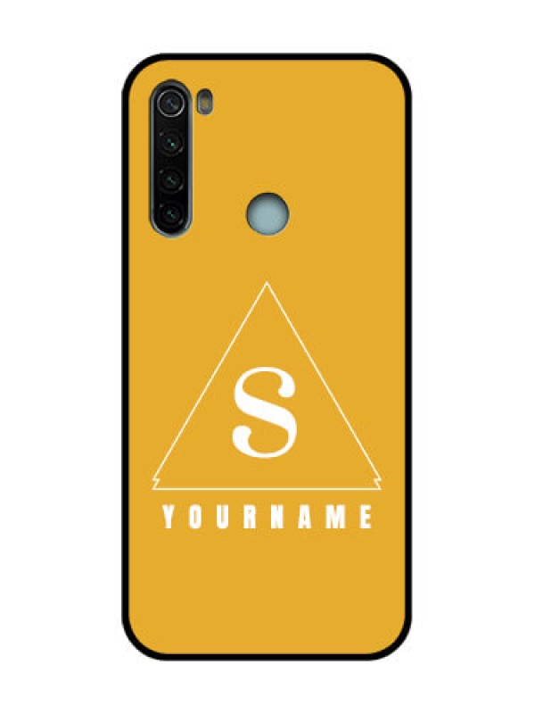 Custom Redmi Note 8 Custom Metal Phone Case - Simple Triangle Design