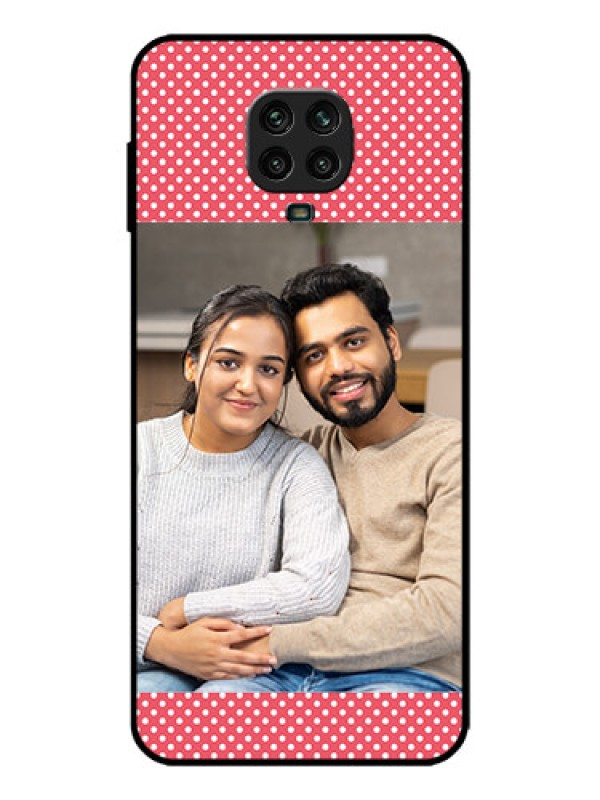 Custom Redmi Note 9 Pro Max Custom Metal Phone Case - White Dotted Design