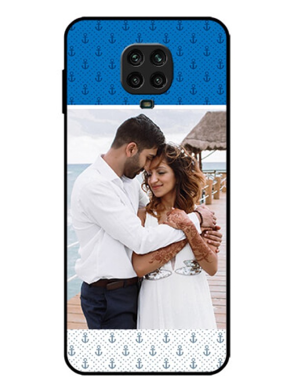 Custom Redmi Note 9 Pro Max Custom Metal Phone Case - Blue Anchors Design