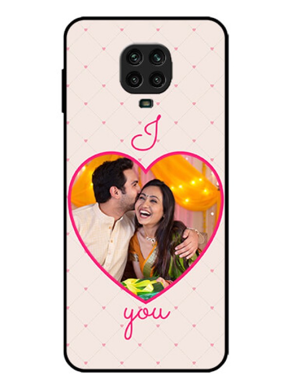 Custom Redmi Note 9 Pro Max Custom Metal Phone Case - Heart Shape Design