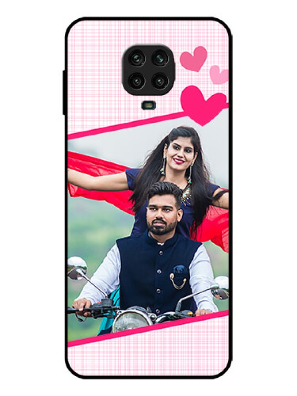 Custom Redmi Note 9 Pro Max Custom Metal Phone Case - Love Shape Heart Design