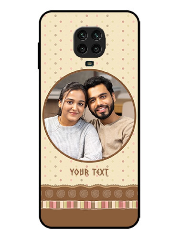 Custom Redmi Note 9 Pro Max Custom Metal Phone Case - Brown Dotted Mobile Case Design