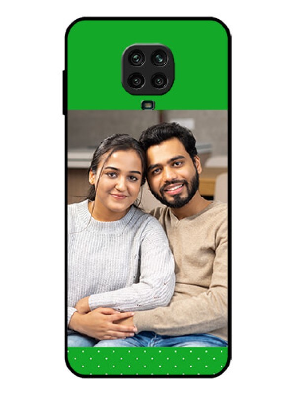 Custom Redmi Note 9 Pro Max Custom Metal Phone Case - Green Pattern Design
