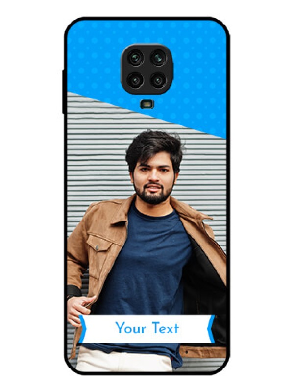 Custom Redmi Note 9 Pro Max Custom Metal Phone Case - Simple Blue Color Design