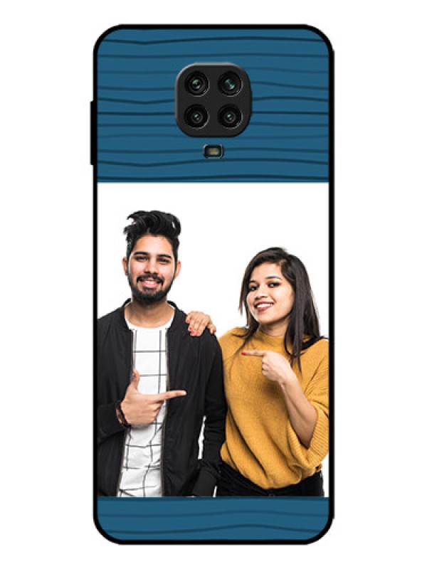 Custom Redmi Note 9 Pro Max Custom Metal Phone Case - Blue Pattern Cover Design