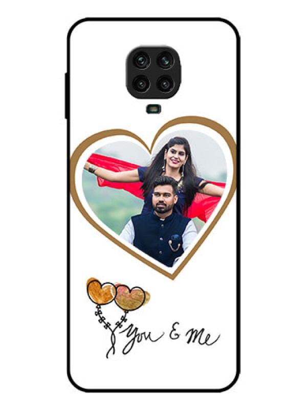 Custom Redmi Note 9 Pro Max Custom Metal Phone Case - You and Me Design