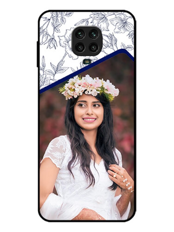 Custom Redmi Note 9 Pro Max Custom Metal Phone Case - Classy Floral Design