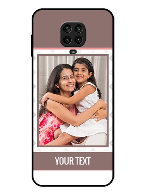 Custom Redmi Note 9 Pro Max Custom Metal Phone Case - Simple Diamond Design