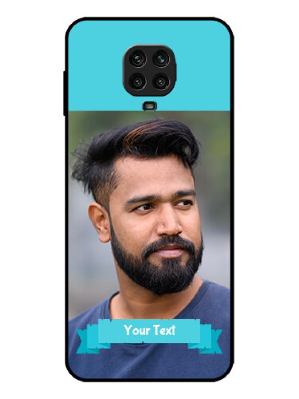 Custom Redmi Note 9 Pro Max Custom Metal Phone Case - Blue Color Design