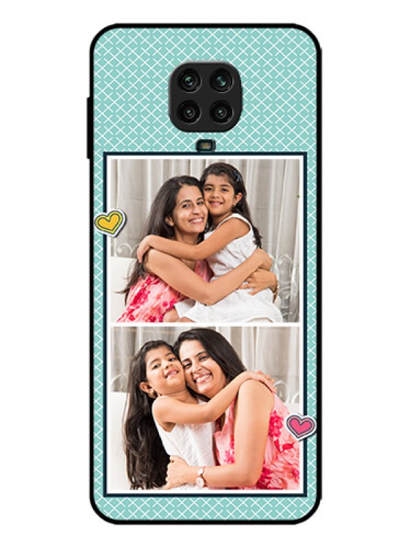 Custom Redmi Note 9 Pro Max Custom Metal Phone Case - 2 Image Holder With Pattern Design