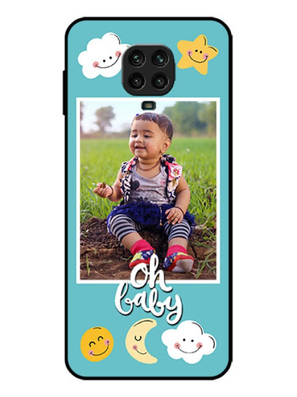 Custom Redmi Note 9 Pro Max Custom Metal Phone Case - Smiley Kids Stars Design