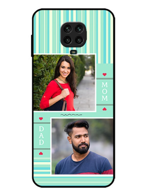 Custom Redmi Note 9 Pro Max Custom Metal Phone Case - Mom and Dad Pic Design