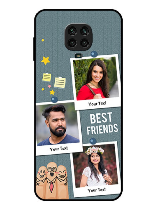 Custom Redmi Note 9 Pro Max Custom Metal Phone Case - Sticky Frames And Friendship Design