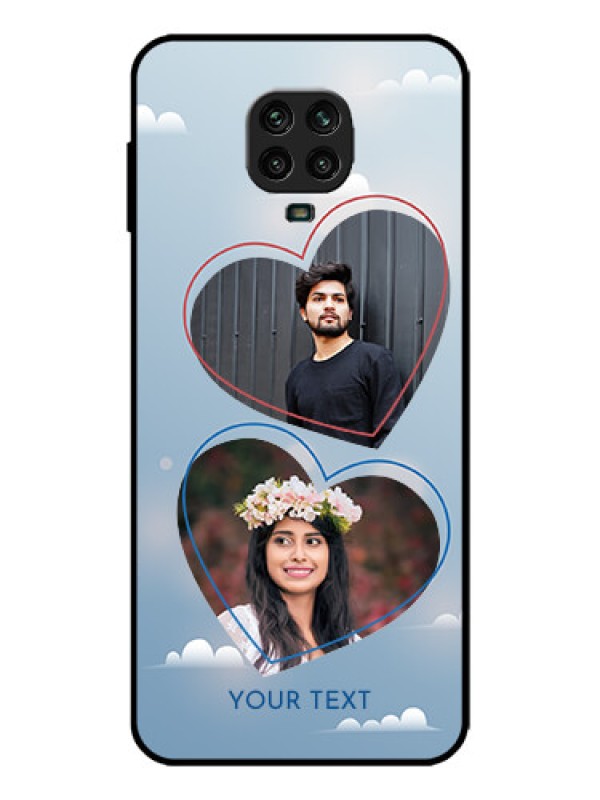 Custom Redmi Note 9 Pro Max Custom Metal Phone Case - Blue Color Couple Design