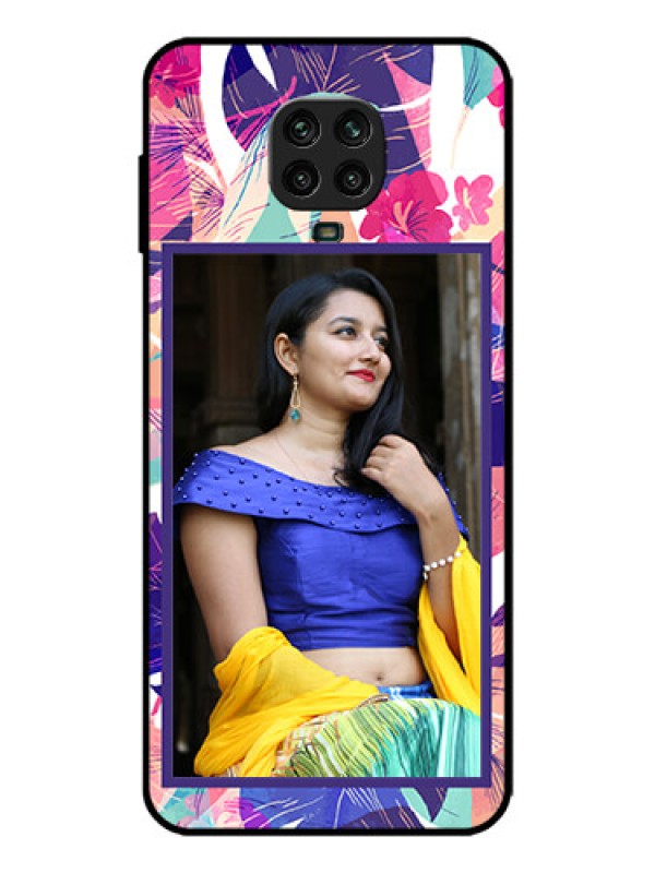 Custom Redmi Note 9 Pro Max Custom Metal Phone Case - Abstract Floral Design