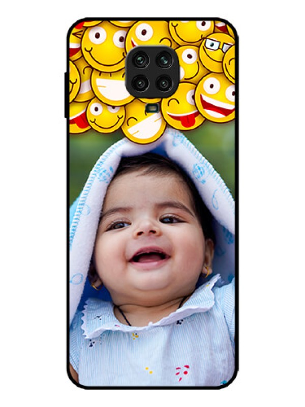 Custom Redmi Note 9 Pro Max Custom Metal Phone Case - With Smiley Emoji Design