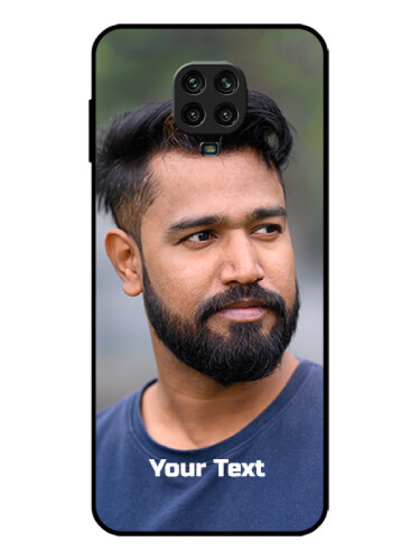 Custom Redmi Note 9 Pro Max Custom Metal Phone Case - Photo With Text Design