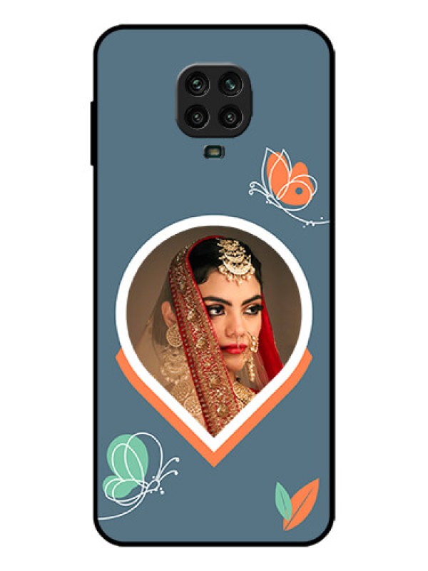 Custom Redmi Note 9 Pro Max Custom Metal Phone Case - Droplet Butterflies Design