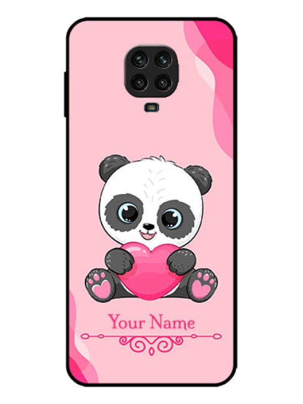 Custom Redmi Note 9 Pro Max Custom Metal Phone Case - Cute Panda Design