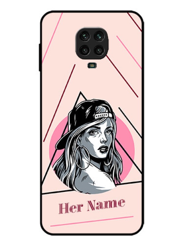 Custom Redmi Note 9 Pro Max Custom Metal Phone Case - Rockstar Girl Design