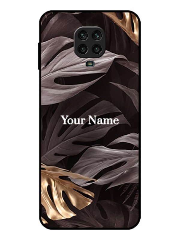 Custom Redmi Note 9 Pro Max Custom Metal Phone Case - Wild Leaves Digital Paint Design