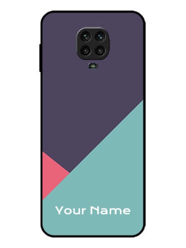 Custom Redmi Note 9 Pro Max Custom Metal Phone Case - Tri Color Abstract Design